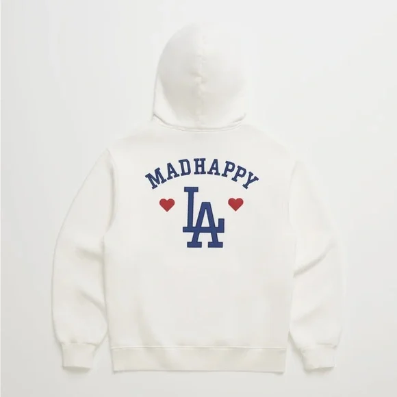 Madhappy Dodgers Heart Fleece Hoodie - Picture 4 of 9